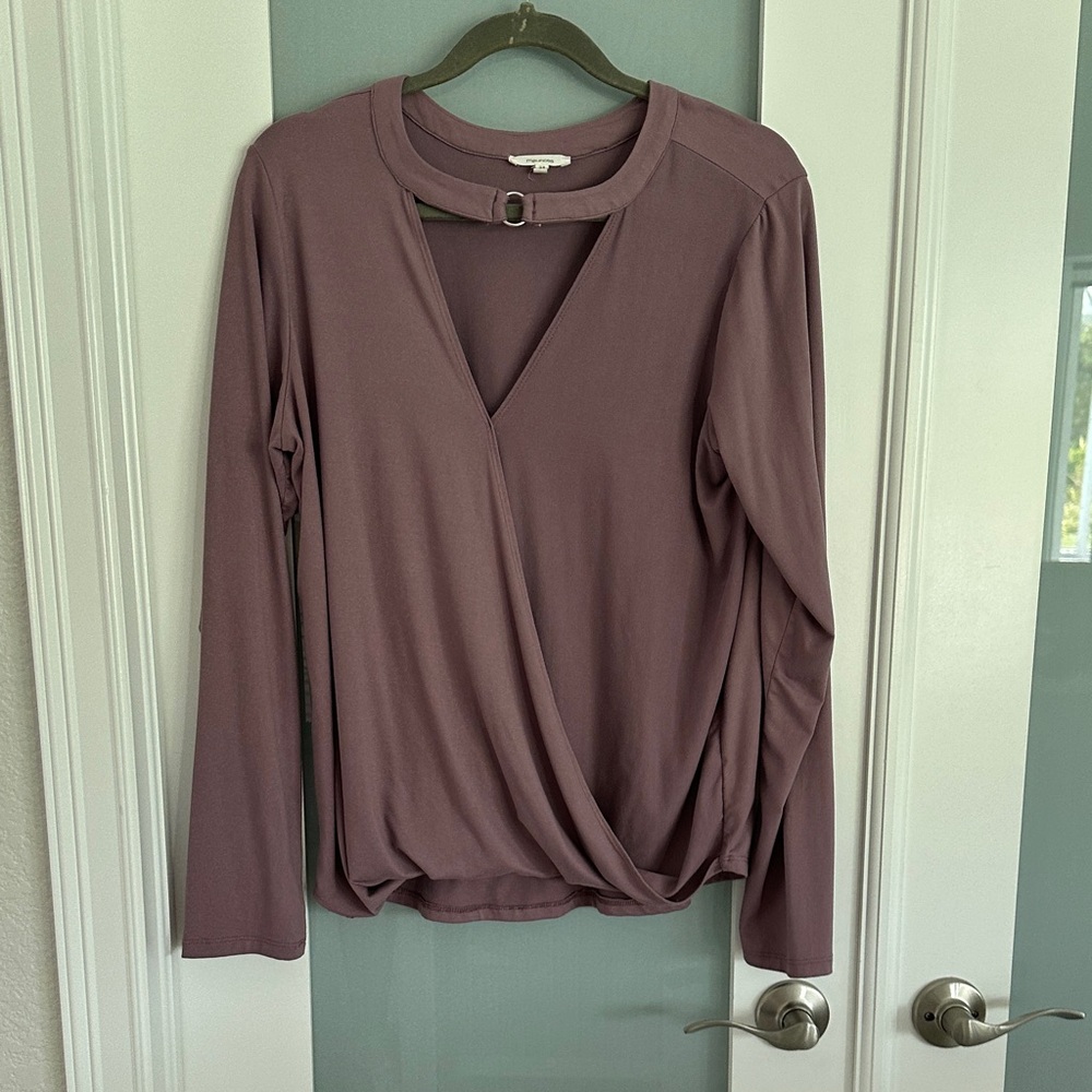 Maurices Dusty Purple Blouse